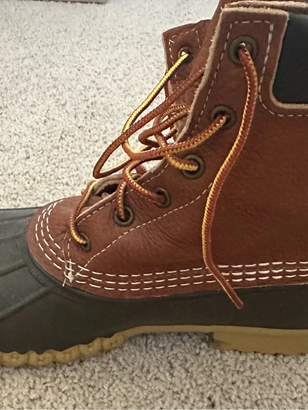 L.L. Bean Men’s Brown and Black Rain & Snow Boots